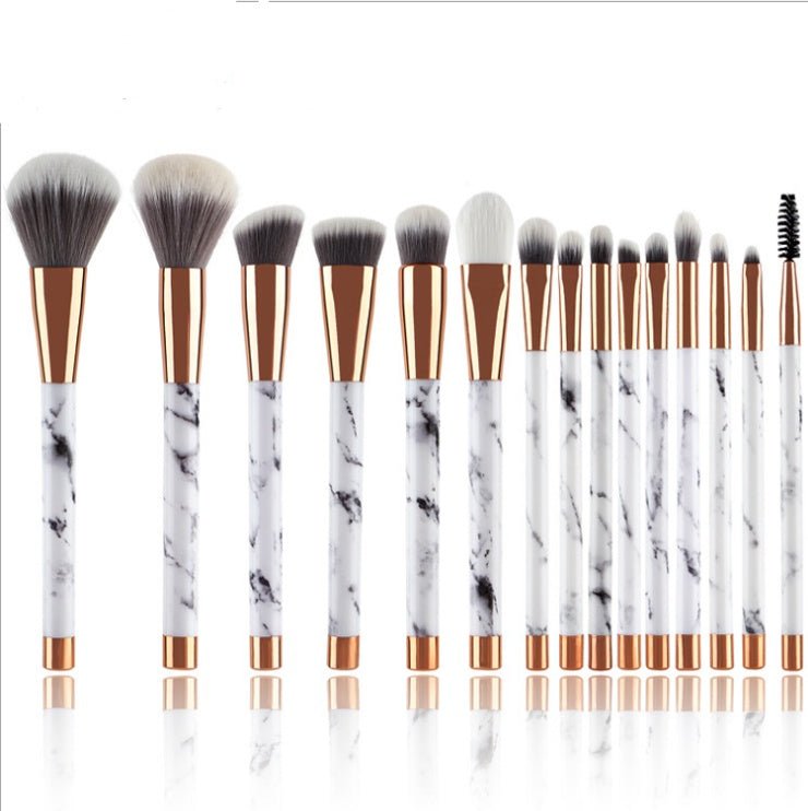 11 sets of marble makeup brush - Urban Mart