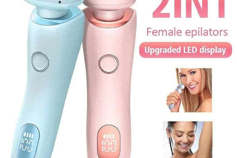 2 In 1 Hair Removal Epilator USB Rechargeable Trimmer - Urban Mart