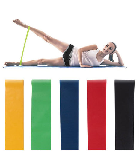 5 Level Resistance Rubber Bands Yoga Training Elastic Bands - Urban Mart