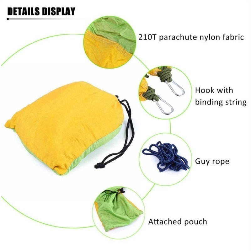 Backpacking Hammock - Portable Nylon Parachute - Urban Mart