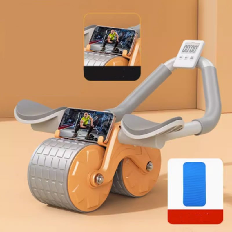 Beginner's Automatic Rebound Belly Wheel Fitness Equipment - Urban Mart