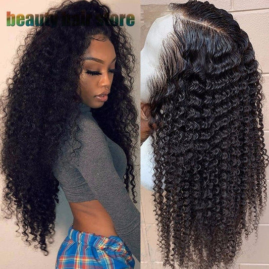 Brazilian Kinky Curly Lace Front Human Hair Wigs - Urban Mart