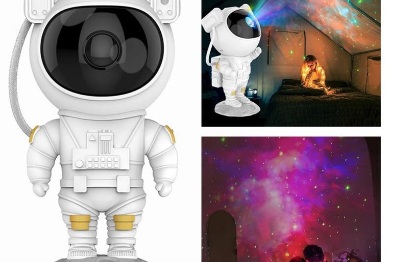 Creative Astronaut Galaxy Starry Sky Projector Nightlight USB Atmospher Bedroom Table Lamp - Urban Mart