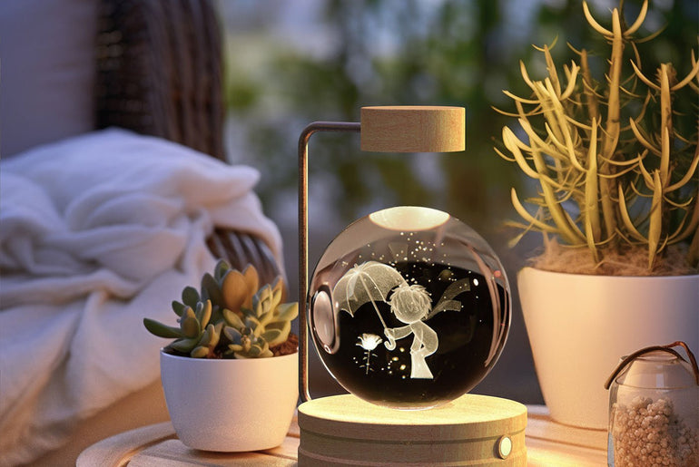 Crystal Ball Cosmic Dinosaur Indoor Night Light - Urban Mart