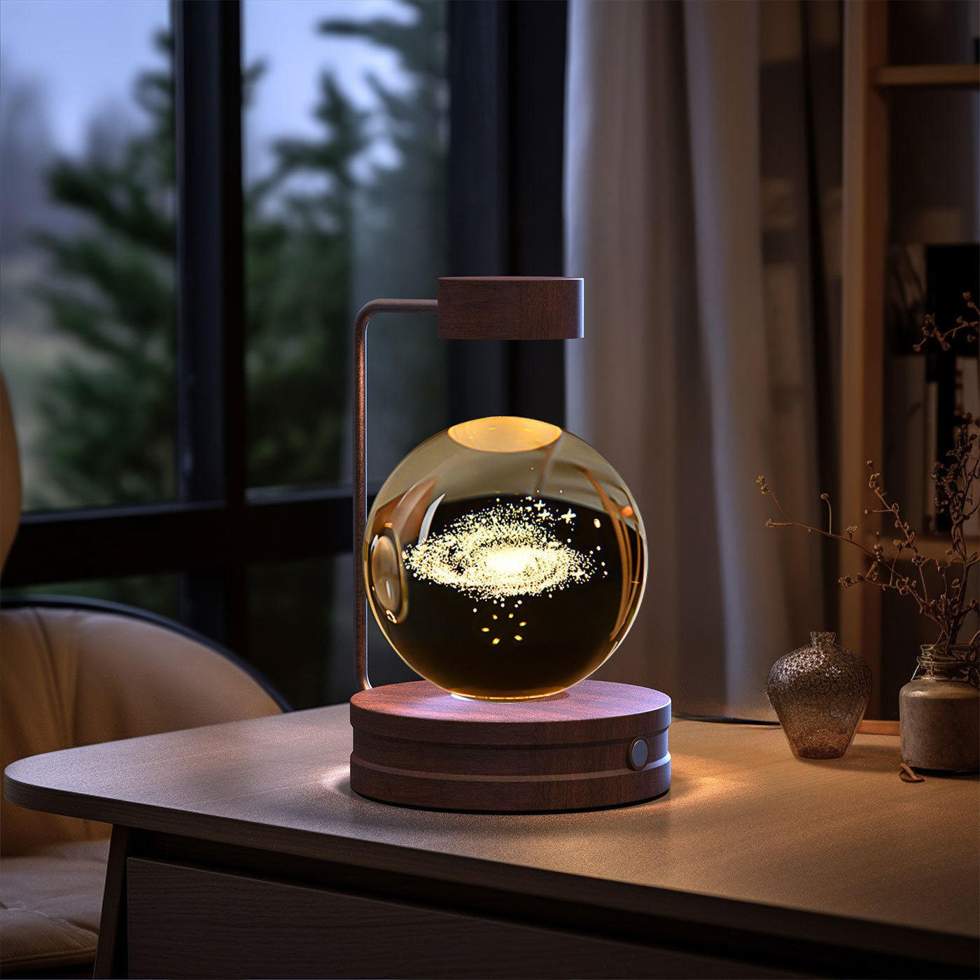 Crystal Ball Cosmic Dinosaur Indoor Night Light - Urban Mart