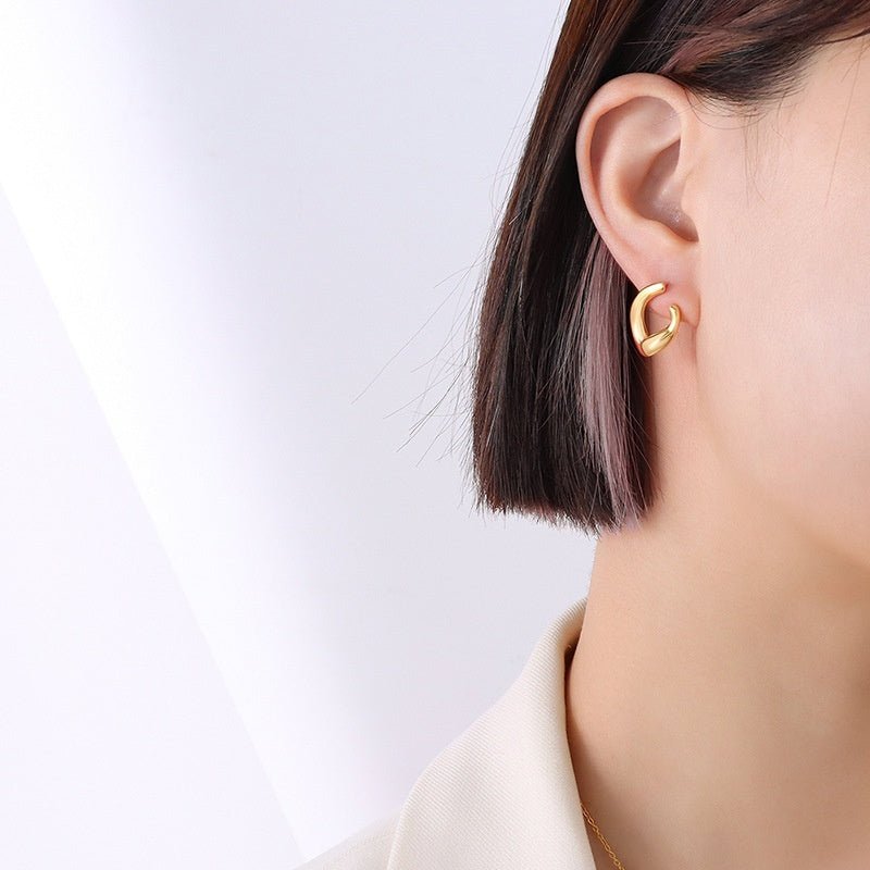 Detachable Titanium Steel Ear Studs Earrings - Urban Mart