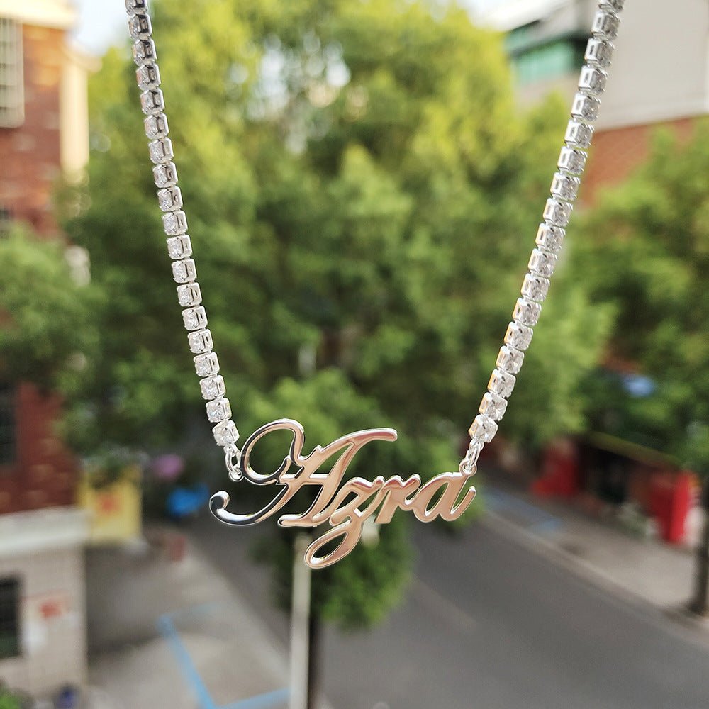 DIY English Letter Necklace Made Of Stainless Steel - Urban Mart