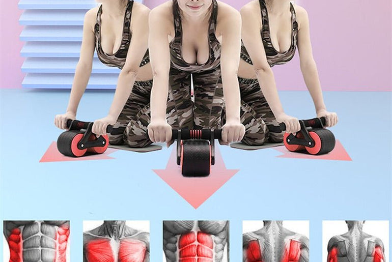 Double Wheel Abdominal Exerciser - Urban Mart