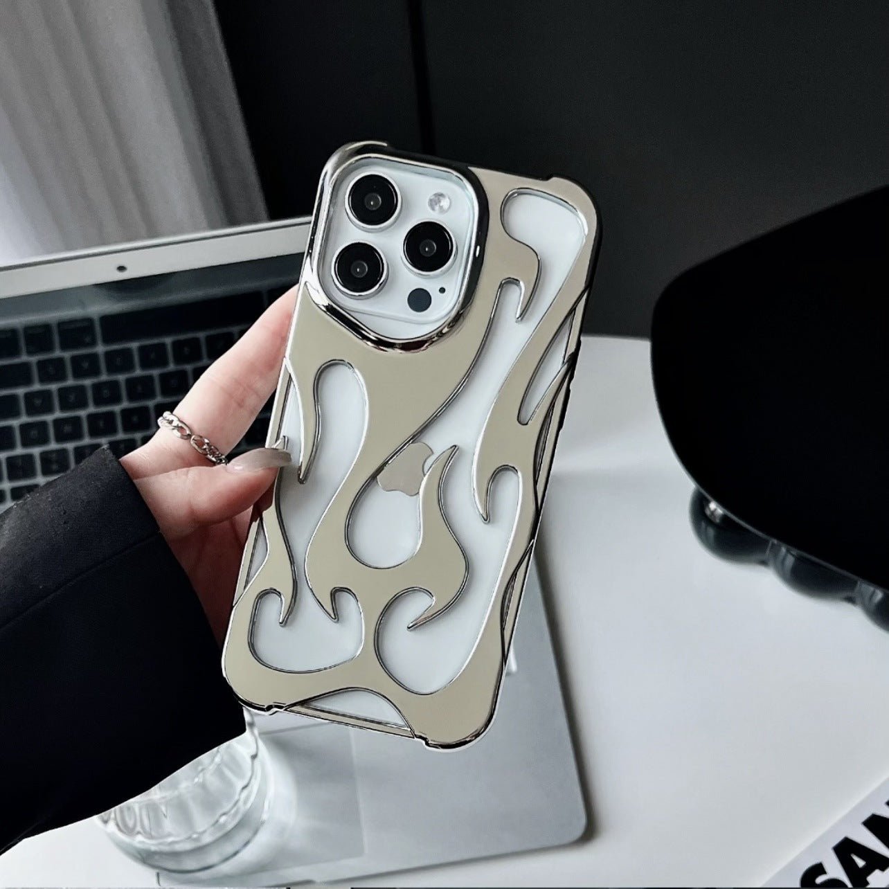 Electroplated Hollow Heat Dissipation Phone Case - Urban Mart