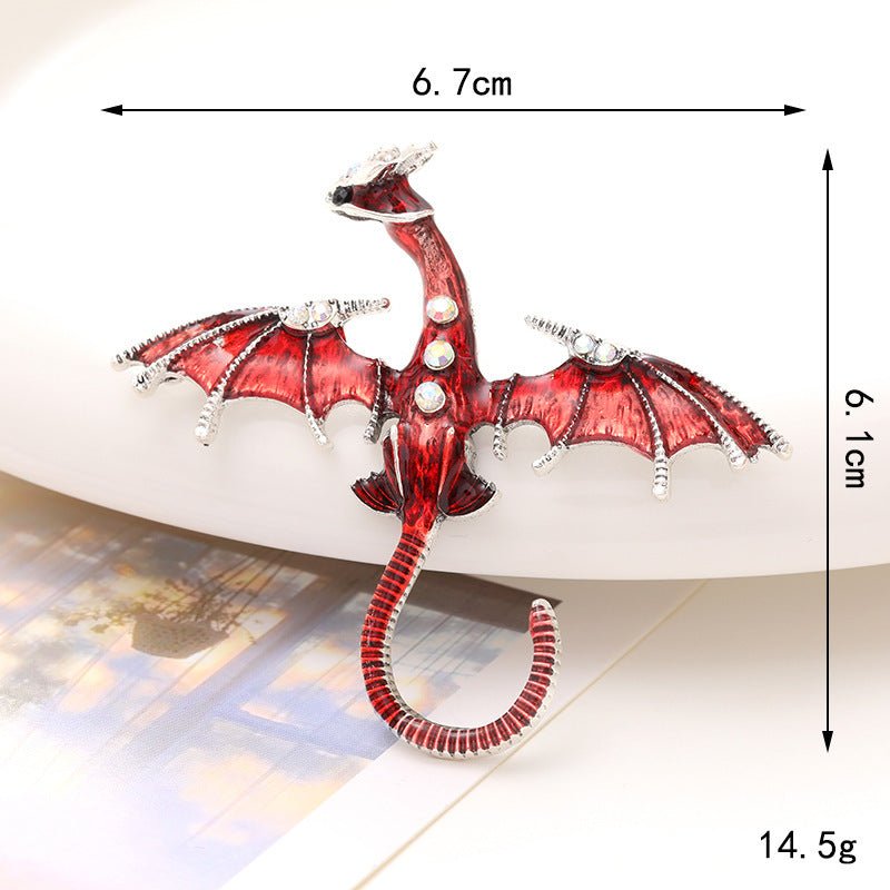 Enamel Dragon Diamond Accessories - Urban Mart