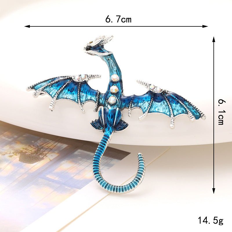 Enamel Dragon Diamond Accessories - Urban Mart