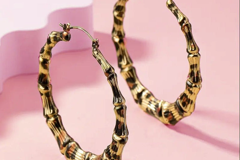 European And American Simple Graceful Leopard Print Joker Women Trendy Earrings - Urban Mart