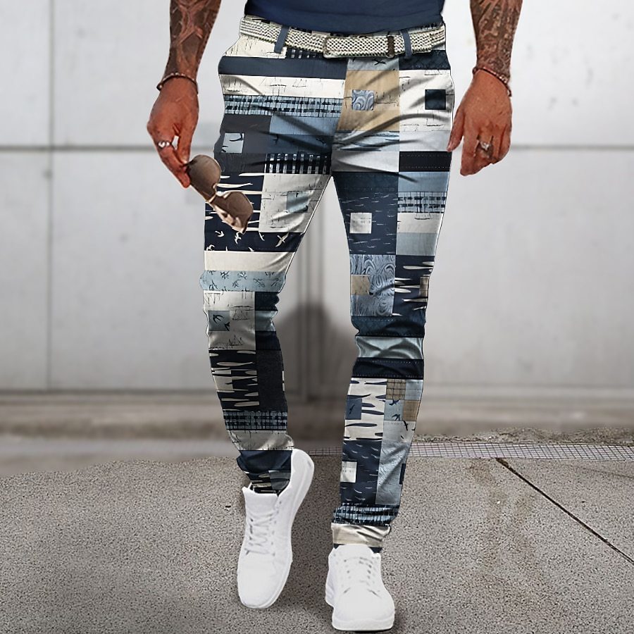 Fashion Personality Men's 3D Printed Casual Trousers - Urban Mart