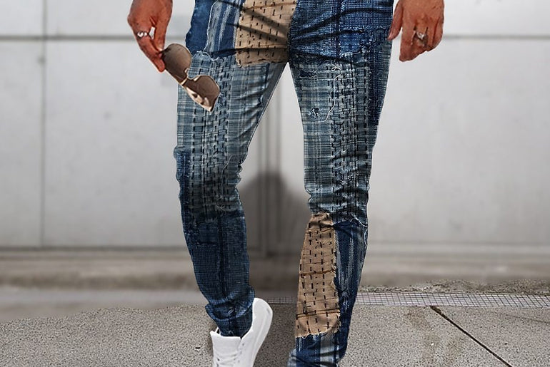 Fashion Personality Men's 3D Printed Casual Trousers - Urban Mart