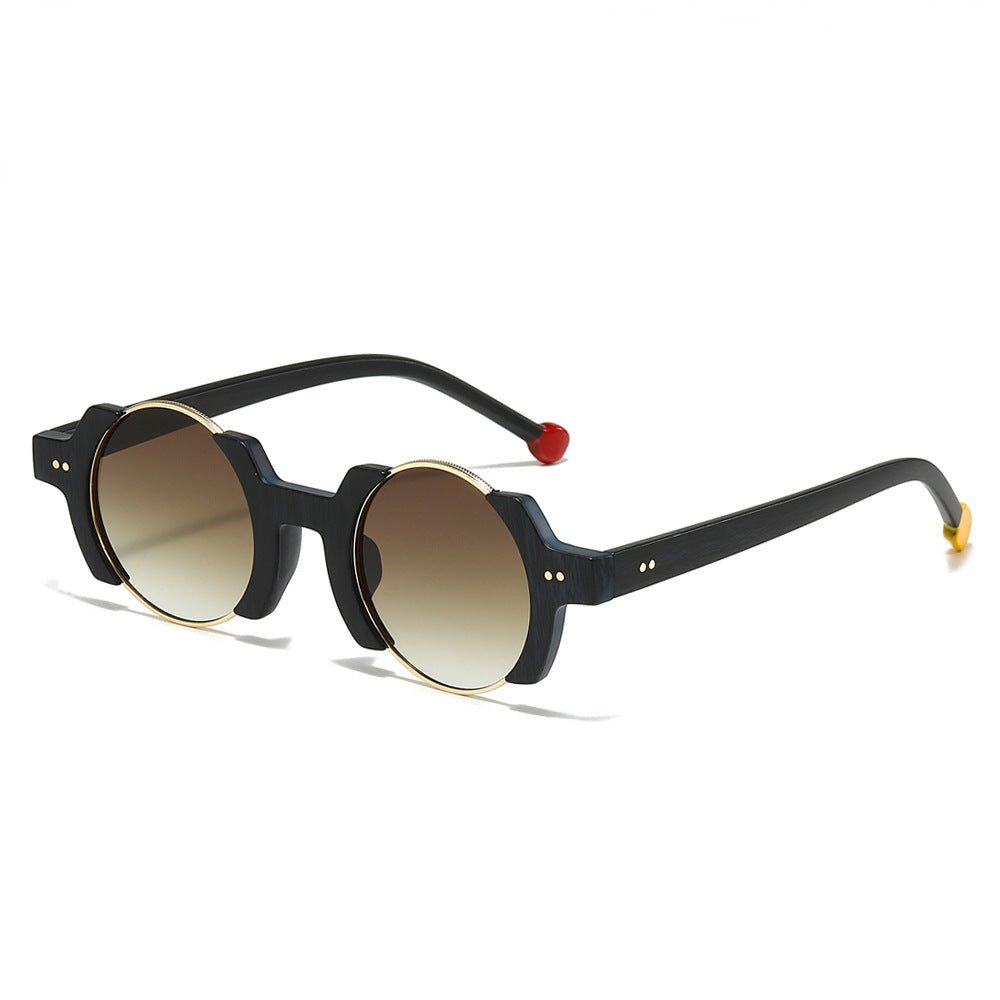 Fashion Personalized Hip Hop Contrast Color Sunglasses - Urban Mart