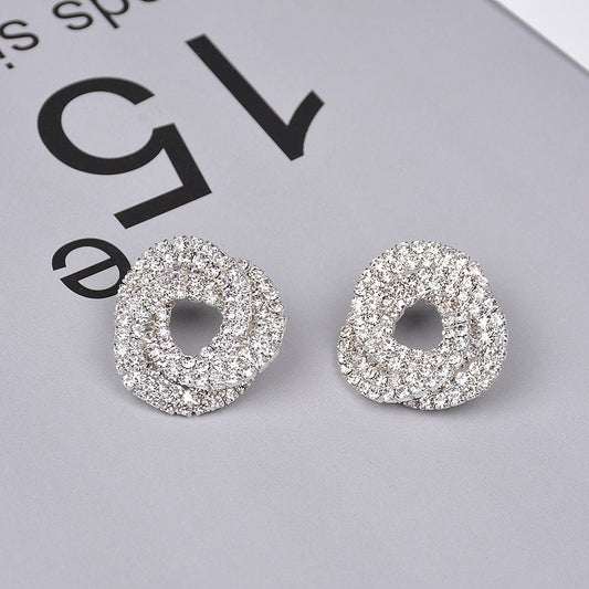 Full Diamond Round Studs - Urban Mart