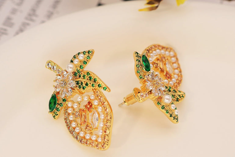 Heart Shaped Retro Gold Earrings For Women - Urban Mart