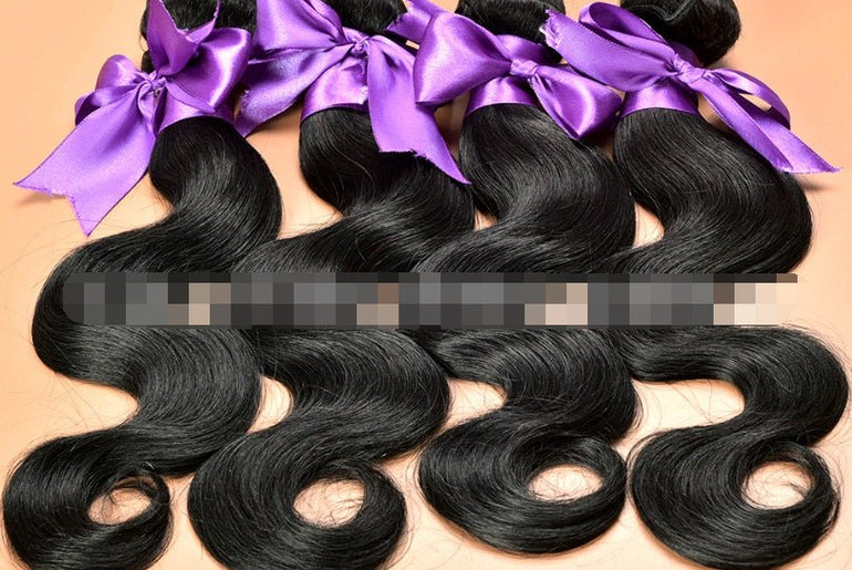 Human Hair Extensions Natural & Jet Black - Urban Mart