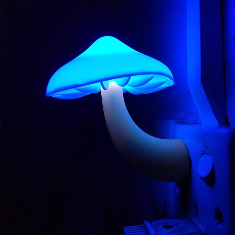 LED Night Light Mushroom Wall Socket Lamp - Urban Mart