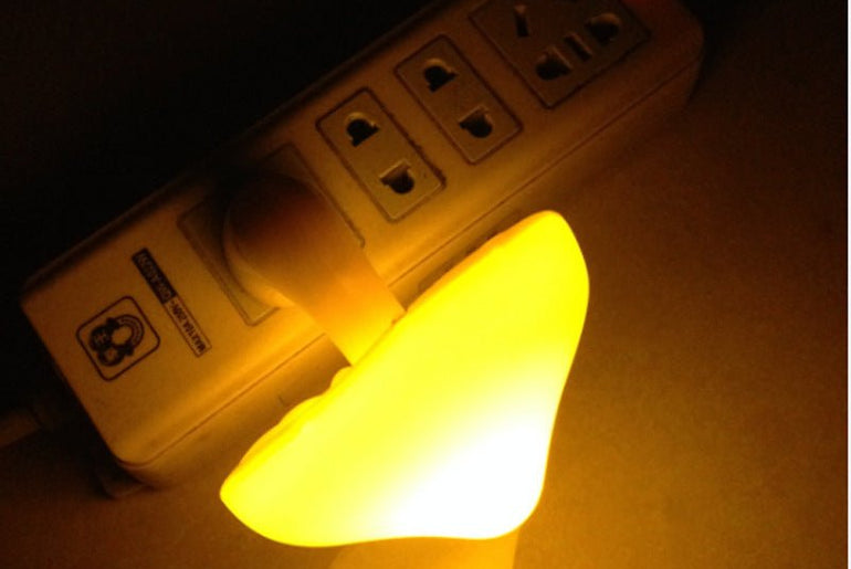 LED Night Light Mushroom Wall Socket Lamp - Urban Mart