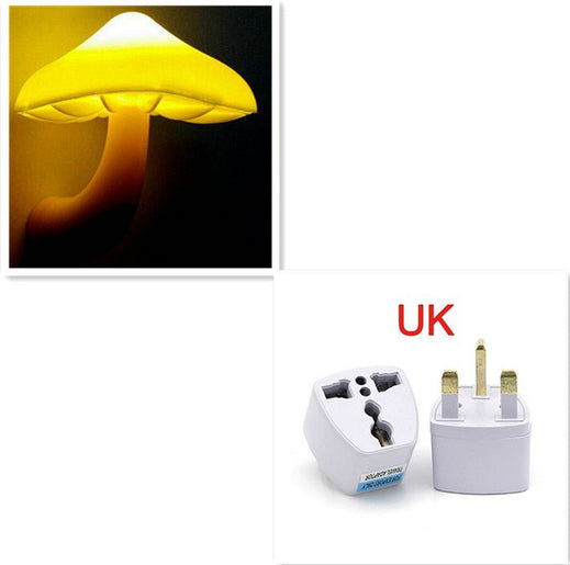 LED Night Light Mushroom Wall Socket Lamp - Urban Mart