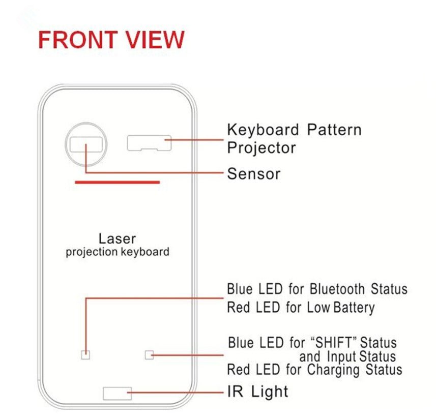 LEING FST Virtual Laser Keyboard - Urban Mart