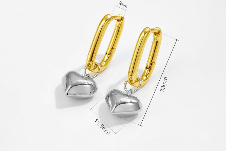 Love Pendant Simple All - match Classic Earrings - Urban Mart