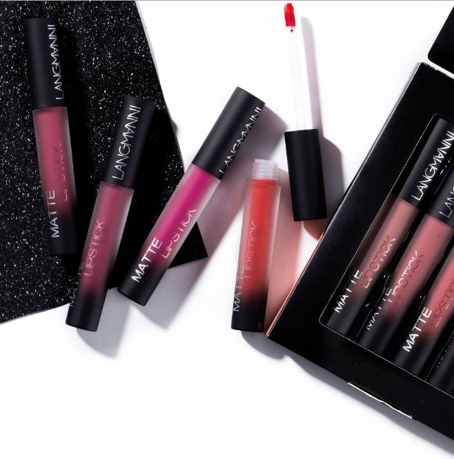 Matte Lipstick Waterproof Long - lasting Velvet Lipstick Set - Urban Mart