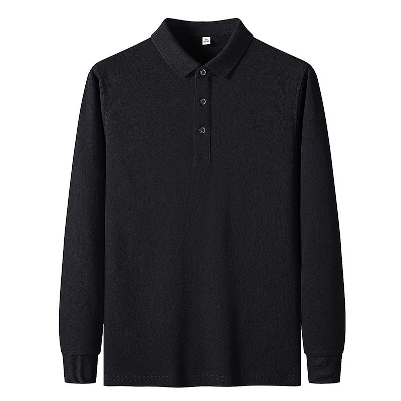 Men's Long - sleeved Polo Shirt Casual Jacket - Urban Mart