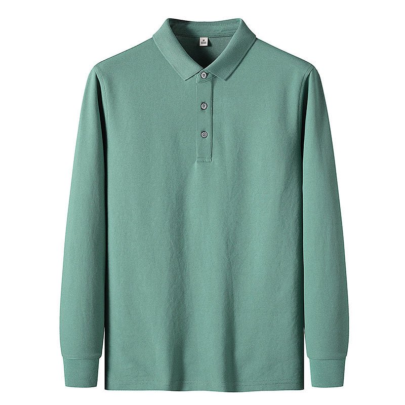 Men's Long - sleeved Polo Shirt Casual Jacket - Urban Mart