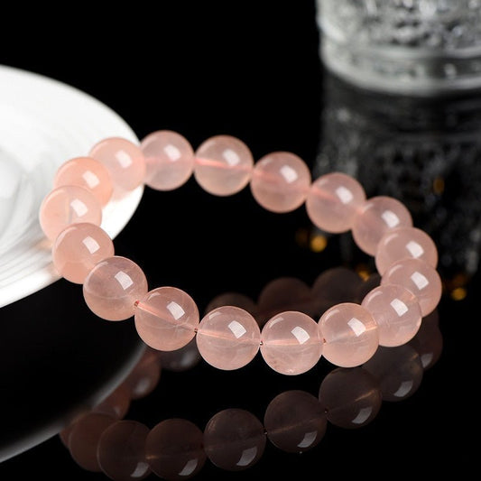 Natural 7A Grade Moisturizing Body Grapefruit Color Horse Round Beads Bracelet - Urban Mart