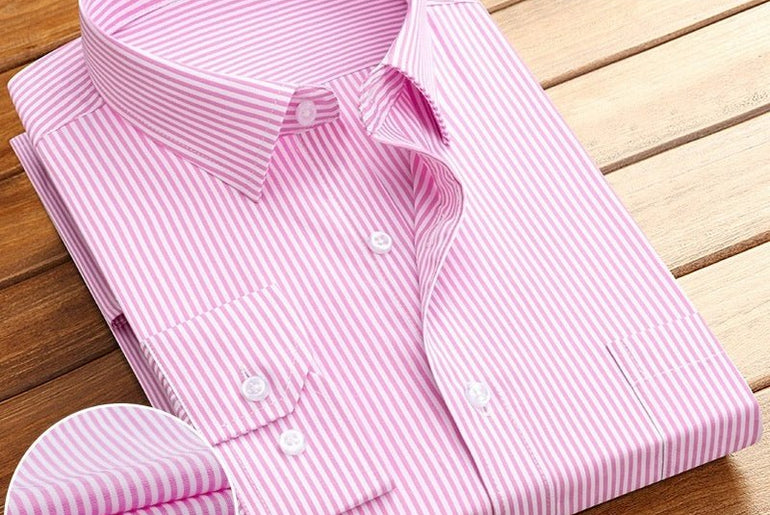 New Business Striped Spring And Autumn Men's Long - sleeved Shirt - Urban Mart