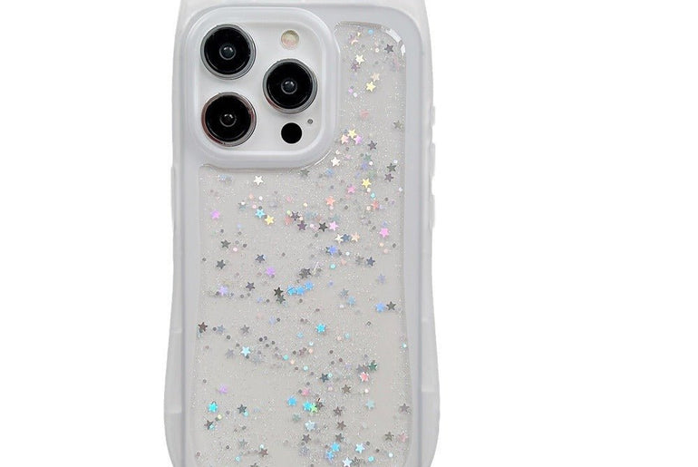 New Three - dimensional Cat Ears Epoxy Glitter Phone Case - Urban Mart