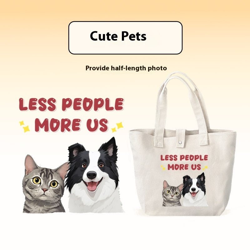 Pet Custom Canvas Bag Pure Cotton - Urban Mart