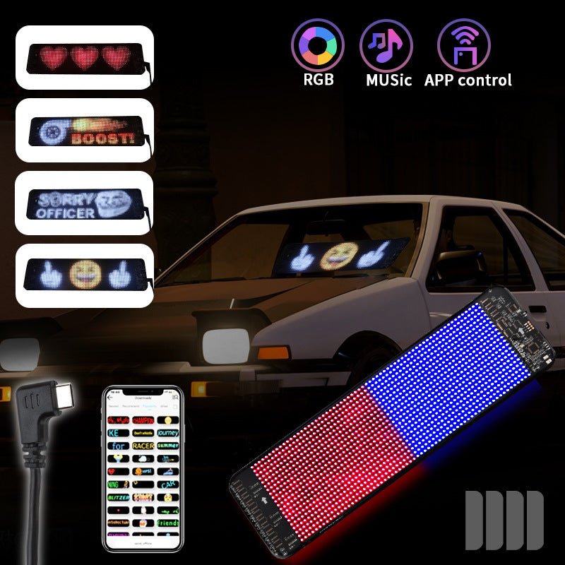 Programmable Car LED Sign - Urban Mart