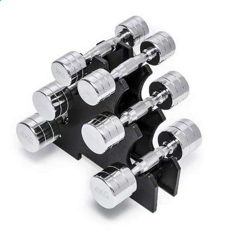 Pure Steel Home Fitness Electroplating Dumbbell Gym Equipment - Urban Mart