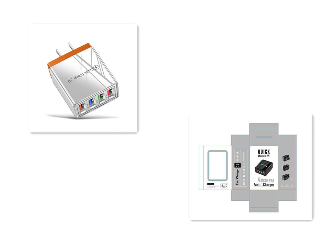 Quick Charge 3.0 4 Phone Adapter - Urban Mart