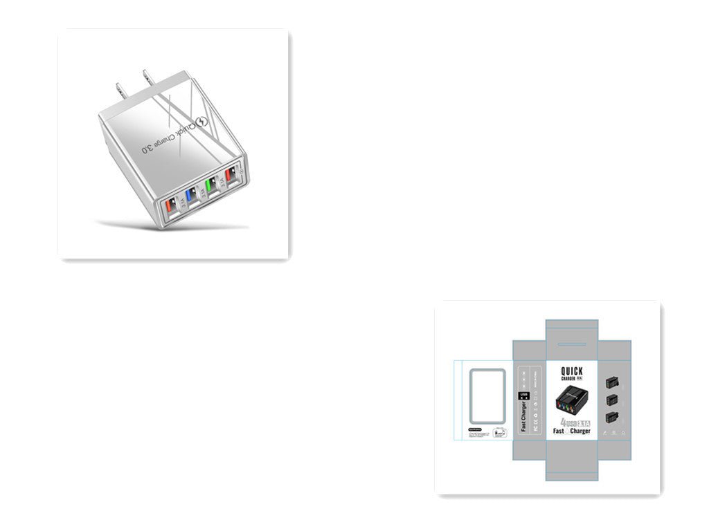 Quick Charge 3.0 4 Phone Adapter - Urban Mart