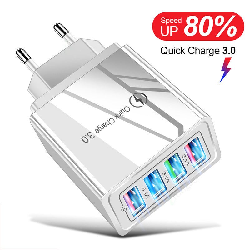 Quick Charge 3.0 4 Phone Adapter - Urban Mart