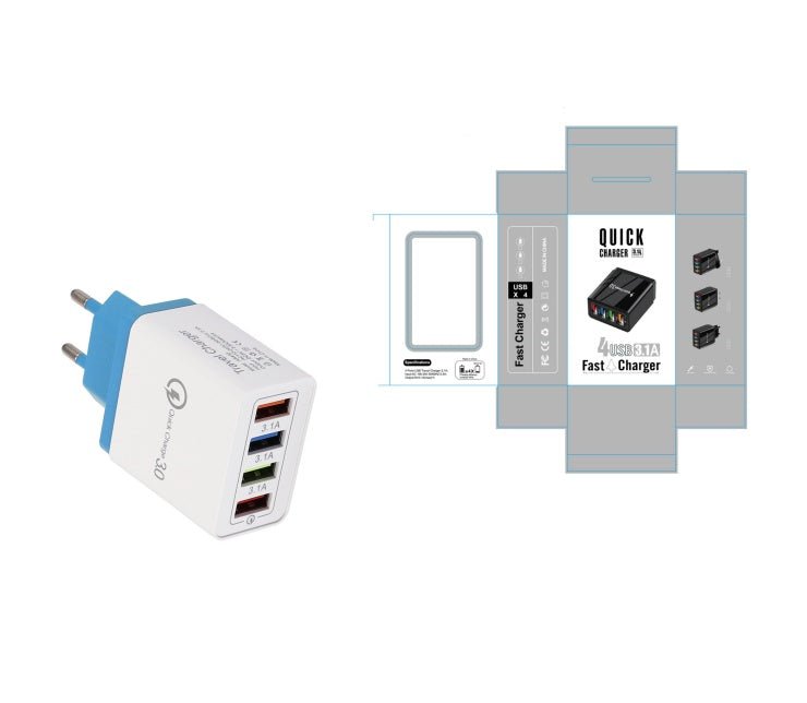 Quick Charge 3.0 4 Phone Adapter - Urban Mart