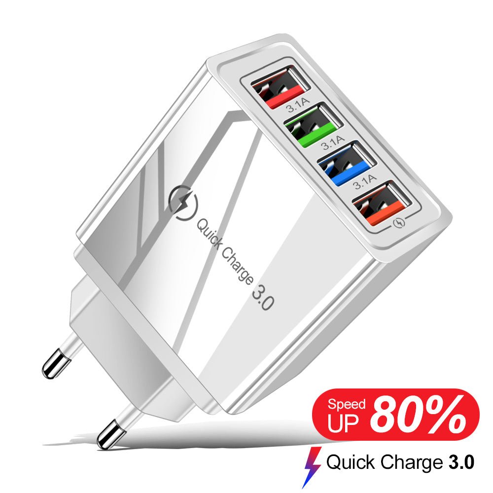 Quick Charge 3.0 4 Phone Adapter - Urban Mart