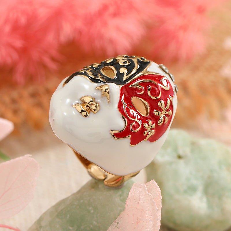 Quintessence Peking Opera Facial Mask Ring - Urban Mart