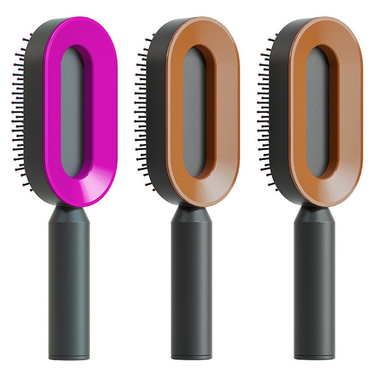 Self Cleaning Hair Brush For Women - Urban Mart