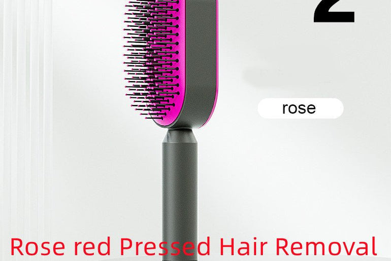 Self Cleaning Hair Brush For Women - Urban Mart