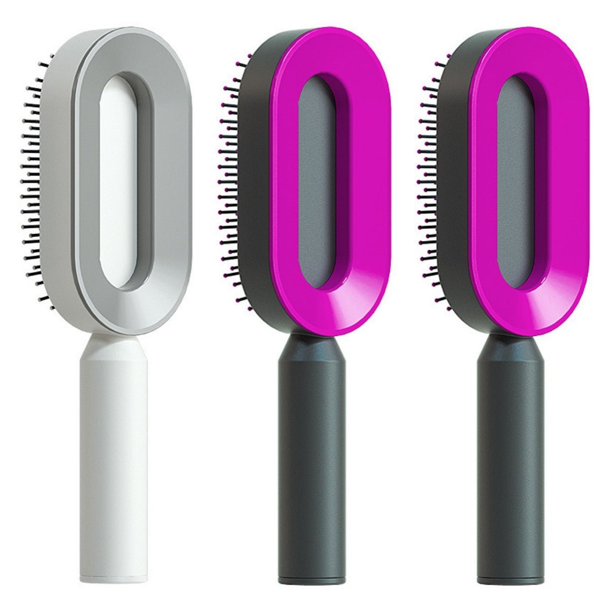 Self Cleaning Hair Brush For Women - Urban Mart