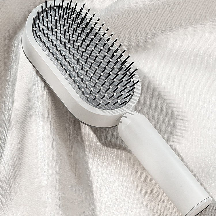 Self Cleaning Hair Brush For Women - Urban Mart