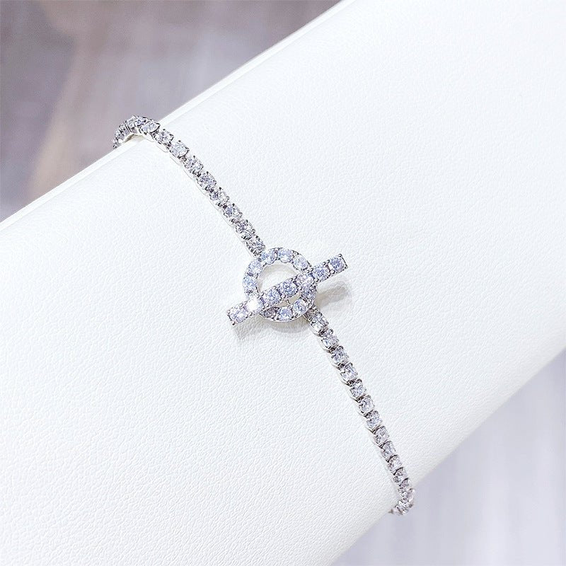 Simple Personality Bracelet Fashion Zircon Crystal Bracelet For Women - Urban Mart