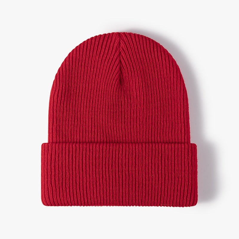 Simple Warm Thick Double Layer Men's Woolen Cap - Urban Mart