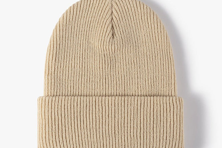 Simple Warm Thick Double Layer Men's Woolen Cap - Urban Mart