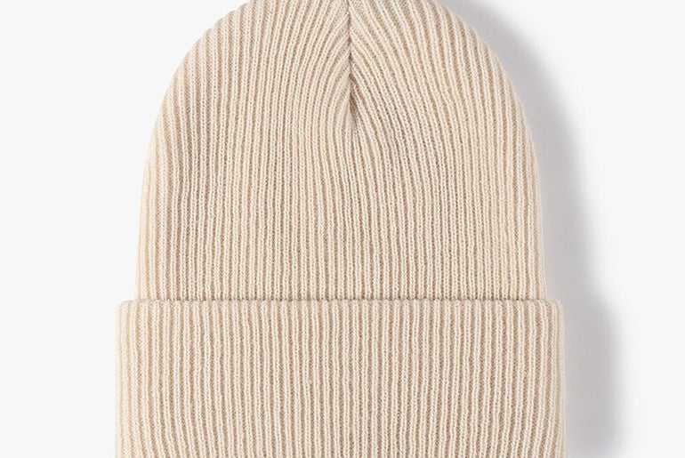 Simple Warm Thick Double Layer Men's Woolen Cap - Urban Mart